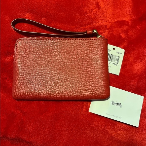 Coach Red Wristlet - Picture 2 of 3